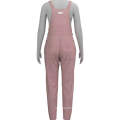 Autumn Winter Tight Long Lendth Pants New Style Ladies Pink Suspender Pants For Women